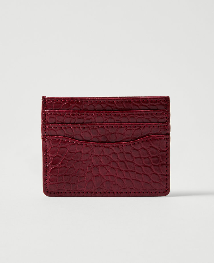Croco Card Case