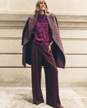 The Petite Pleated Wide-Leg Pant in Bi-Stretch