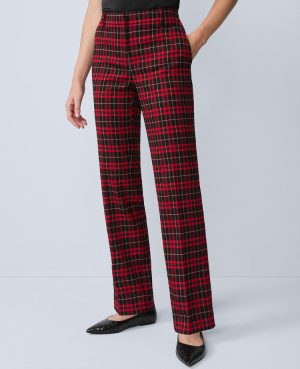 The Petite Sophia Pant in Plaid