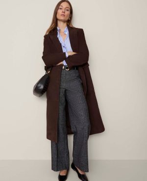 Studio Collection Suede Trench Coat