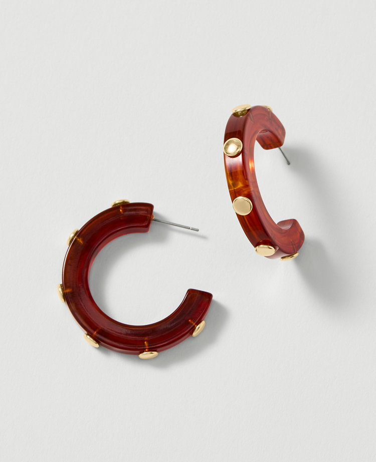 Studded Hoop Earrings