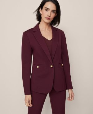 The One-Button Blazer in Ponte