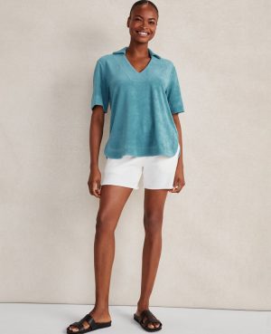 Haven Well Within Terrycloth V-Neck Top