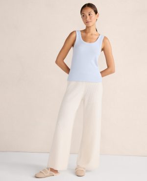 Haven Well Within Cashmere Rib Knit Wide Leg Pants