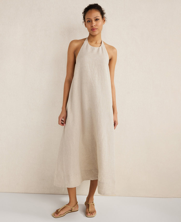 Haven Well Within Linen Halter Midi Dress