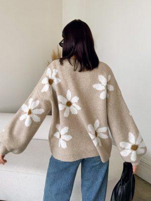 Daisy Baby Sweater in Beige