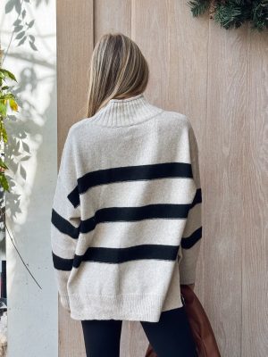 Camille Stripe Knit Sweater