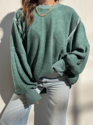 Elysia Soft Sweatshirt in Green